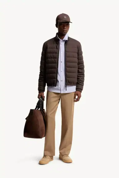 Moncler Luray Cashmere Blend Short Down Jacket | Thumbnail 3 Moncler Luray Cashmere Blend Short Down Jacket | Thumbnail 3