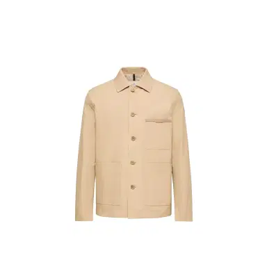 Moncler Nanav Seersucker Shirt Jacket | Thumbnail 1 Moncler Nanav Seersucker Shirt Jacket | Thumbnail 1