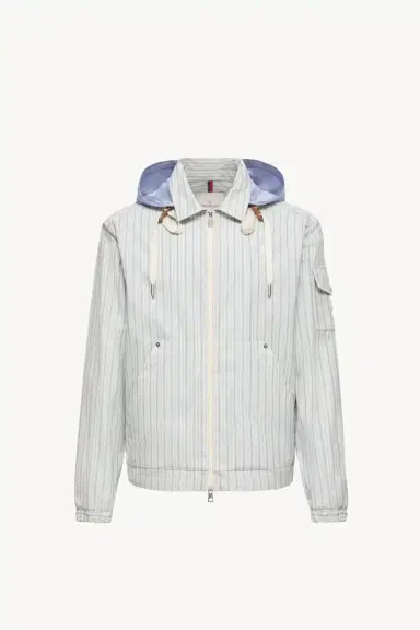 Moncler Havas Striped Poplin Shirt Jacket | Thumbnail 2 Moncler Havas Striped Poplin Shirt Jacket | Thumbnail 2