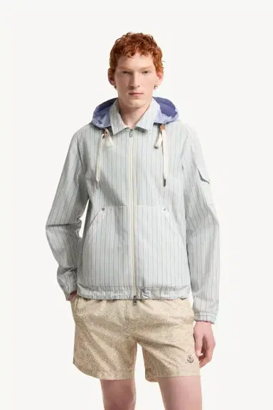 Moncler Havas Striped Poplin Shirt Jacket | Thumbnail 5 Moncler Havas Striped Poplin Shirt Jacket | Thumbnail 5