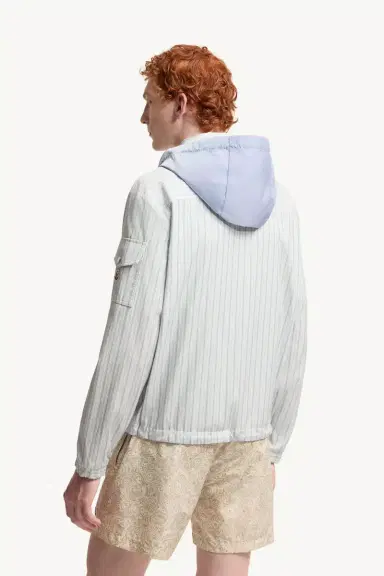 Moncler Havas Striped Poplin Shirt Jacket | Thumbnail 6 Moncler Havas Striped Poplin Shirt Jacket | Thumbnail 6
