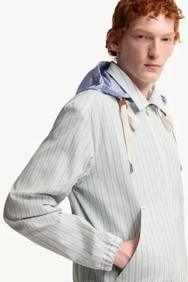 Moncler Havas Striped Poplin Shirt Jacket | Thumbnail 7 Moncler Havas Striped Poplin Shirt Jacket | Thumbnail 7