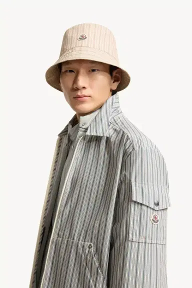 Moncler Havas Striped Poplin Shirt Jacket | Thumbnail 4 Moncler Havas Striped Poplin Shirt Jacket | Thumbnail 4