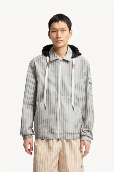 Moncler Havas Striped Poplin Shirt Jacket | Thumbnail 5 Moncler Havas Striped Poplin Shirt Jacket | Thumbnail 5
