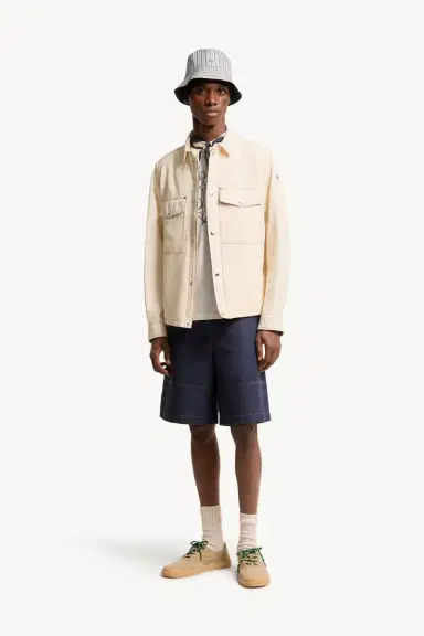 Moncler Watagua Cotton & Linen Blend Shirt Jacket | Thumbnail 3 Moncler Watagua Cotton & Linen Blend Shirt Jacket | Thumbnail 3