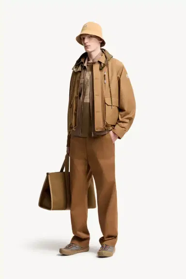 Moncler Cotton Blend Gabardine Pants | Thumbnail 3 Moncler Cotton Blend Gabardine Pants | Thumbnail 3