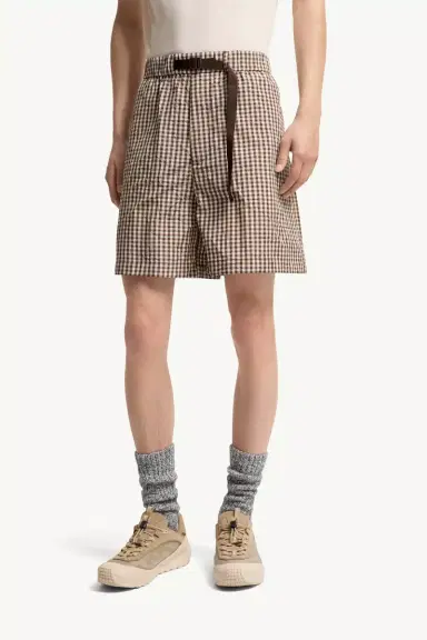 Moncler Vichy Cotton Blend Shorts | Thumbnail 5 Moncler Vichy Cotton Blend Shorts | Thumbnail 5
