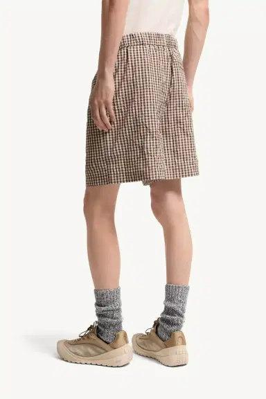 Moncler Vichy Cotton Blend Shorts | Thumbnail 6 Moncler Vichy Cotton Blend Shorts | Thumbnail 6