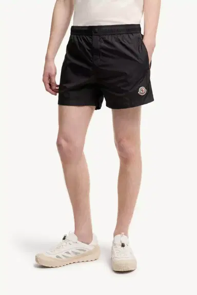 Moncler Logo Swim Shorts | Thumbnail 4 Moncler Logo Swim Shorts | Thumbnail 4