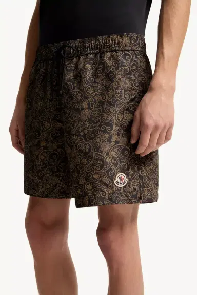 Moncler Paisley Print Swim Shorts | Thumbnail 4 Moncler Paisley Print Swim Shorts | Thumbnail 4