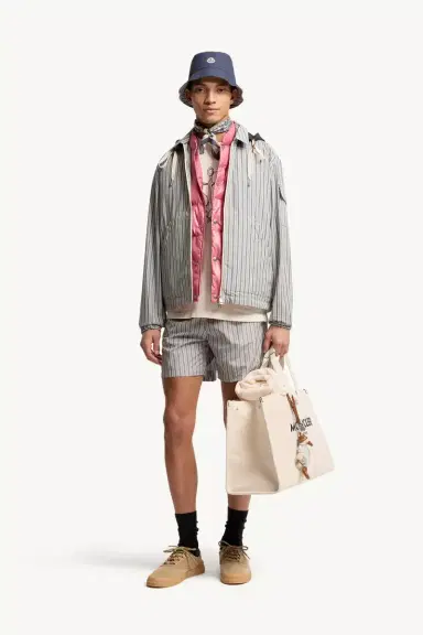 Moncler Striped Swim Shorts | Thumbnail 3 Moncler Striped Swim Shorts | Thumbnail 3