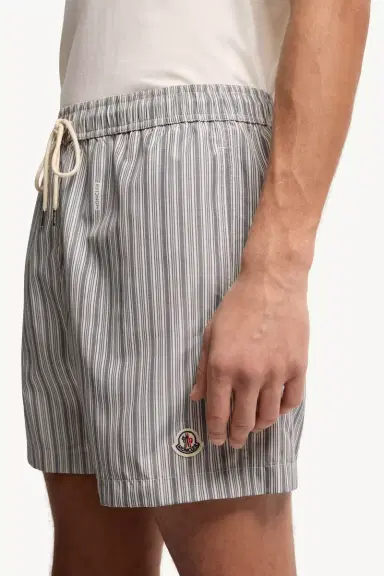 Moncler Striped Swim Shorts | Thumbnail 4 Moncler Striped Swim Shorts | Thumbnail 4