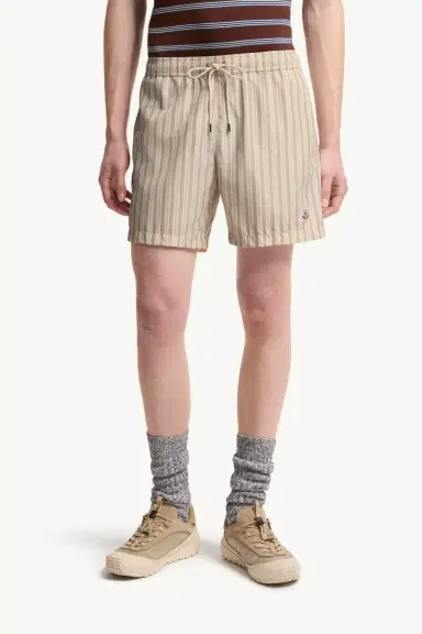 Moncler Striped Swim Shorts | Thumbnail 5 Moncler Striped Swim Shorts | Thumbnail 5