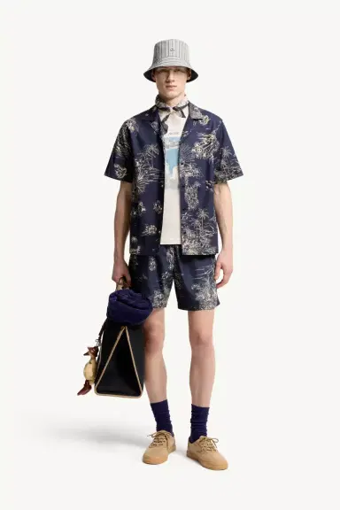Moncler Floral Print Swim Shorts | Thumbnail 3 Moncler Floral Print Swim Shorts | Thumbnail 3