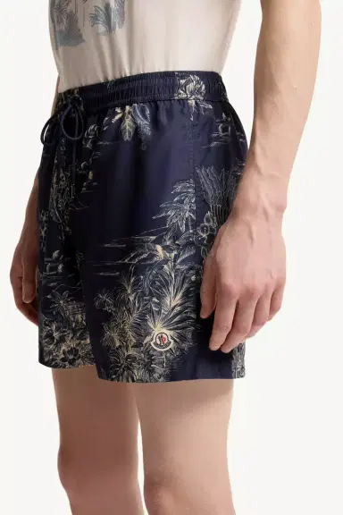 Moncler Floral Print Swim Shorts | Thumbnail 4 Moncler Floral Print Swim Shorts | Thumbnail 4