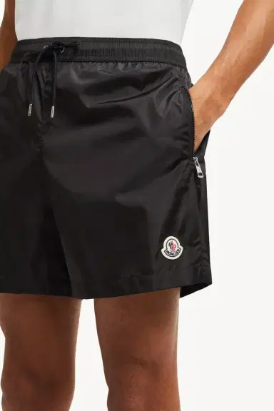 Moncler Logo Patch Swim Shorts | Thumbnail 3 Moncler Logo Patch Swim Shorts | Thumbnail 3