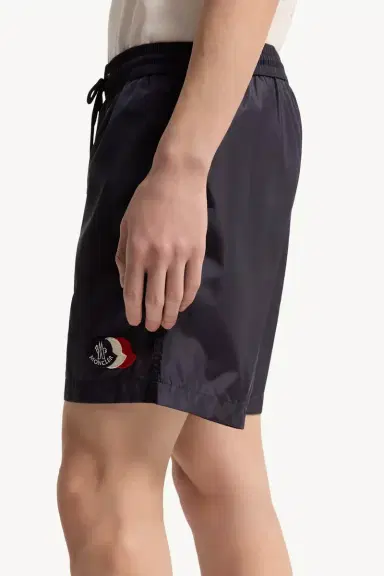 Moncler Logo Patch Swim Shorts | Thumbnail 4 Moncler Logo Patch Swim Shorts | Thumbnail 4