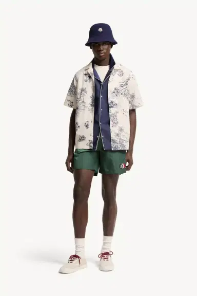 Moncler Logo Patch Swim Shorts | Thumbnail 3 Moncler Logo Patch Swim Shorts | Thumbnail 3