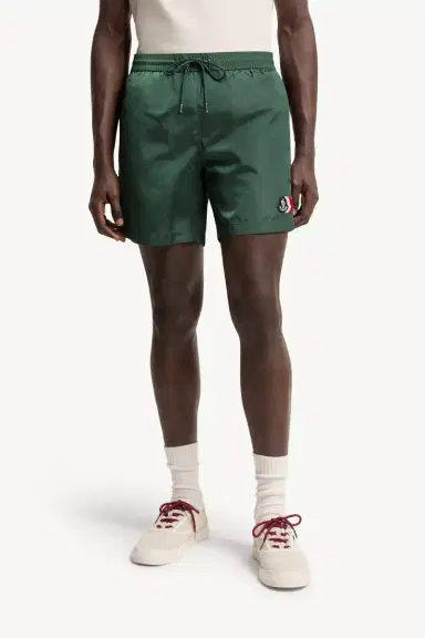 Moncler Logo Patch Swim Shorts | Thumbnail 5 Moncler Logo Patch Swim Shorts | Thumbnail 5