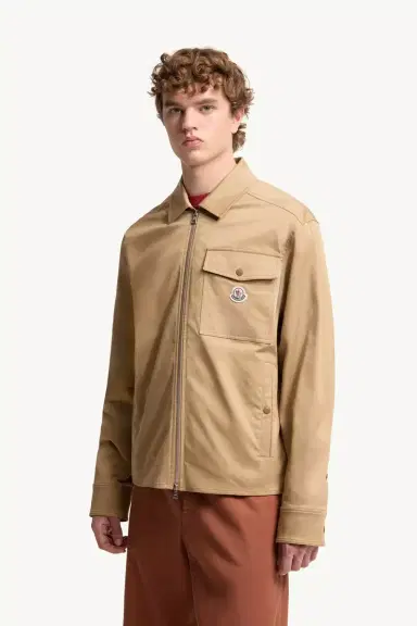 Moncler Cotton Blend Gabardine Shirt Jacket | Thumbnail 5 Moncler Cotton Blend Gabardine Shirt Jacket | Thumbnail 5