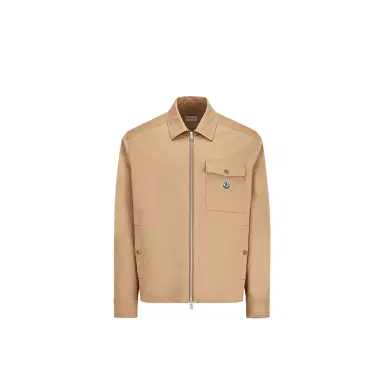 Moncler Cotton Blend Gabardine Shirt Jacket | Thumbnail 1 Moncler Cotton Blend Gabardine Shirt Jacket | Thumbnail 1