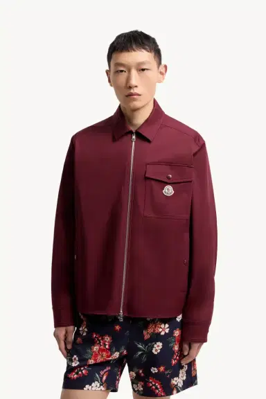 Moncler Cotton Blend Gabardine Shirt Jacket | Thumbnail 5 Moncler Cotton Blend Gabardine Shirt Jacket | Thumbnail 5