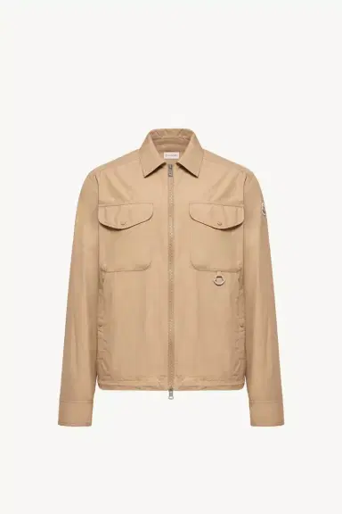 Moncler Cotton Poplin Long Sleeve Zip-up Shirt Jacket | Thumbnail 2 Moncler Cotton Poplin Long Sleeve Zip-up Shirt Jacket | Thumbnail 2