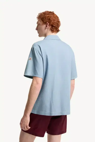 Moncler Embroidered Logo Denim Shirt | Thumbnail 6 Moncler Embroidered Logo Denim Shirt | Thumbnail 6