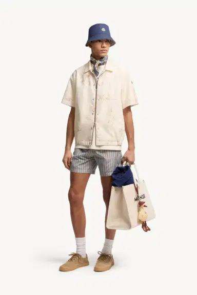 Moncler Surf Print Short Sleeve Shirt | Thumbnail 3 Moncler Surf Print Short Sleeve Shirt | Thumbnail 3