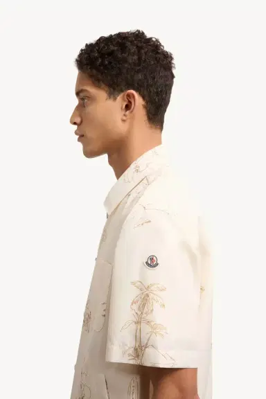 Moncler Surf Print Short Sleeve Shirt | Thumbnail 4 Moncler Surf Print Short Sleeve Shirt | Thumbnail 4