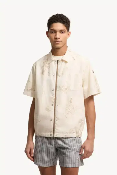 Moncler Surf Print Short Sleeve Shirt | Thumbnail 5 Moncler Surf Print Short Sleeve Shirt | Thumbnail 5