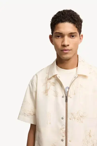 Moncler Surf Print Short Sleeve Shirt | Thumbnail 7 Moncler Surf Print Short Sleeve Shirt | Thumbnail 7
