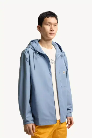 Moncler Cotton Blend Poplin Hooded Shirt Jacket | Thumbnail 7 Moncler Cotton Blend Poplin Hooded Shirt Jacket | Thumbnail 7