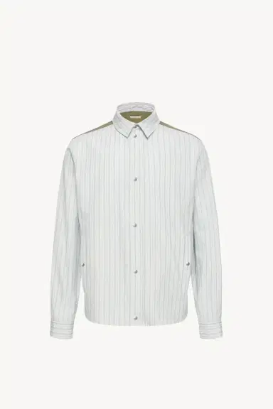 Moncler Striped Cotton Poplin Shirt | Thumbnail 2 Moncler Striped Cotton Poplin Shirt | Thumbnail 2