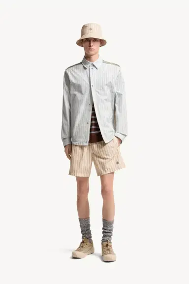 Moncler Striped Cotton Poplin Shirt | Thumbnail 3 Moncler Striped Cotton Poplin Shirt | Thumbnail 3