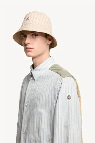 Moncler Striped Cotton Poplin Shirt | Thumbnail 4 Moncler Striped Cotton Poplin Shirt | Thumbnail 4
