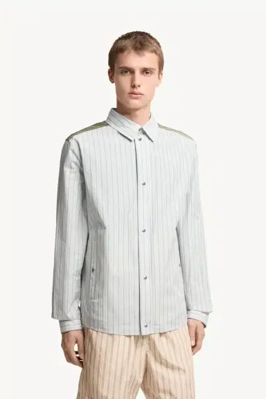 Moncler Striped Cotton Poplin Shirt | Thumbnail 5 Moncler Striped Cotton Poplin Shirt | Thumbnail 5