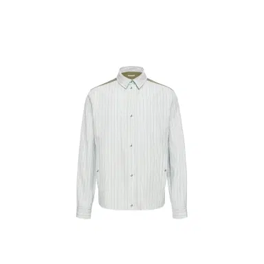 Moncler Striped Cotton Poplin Shirt | Thumbnail 1 Moncler Striped Cotton Poplin Shirt | Thumbnail 1