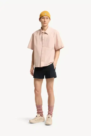 Moncler Cotton Poplin Short Sleeve Shirt | Thumbnail 3 Moncler Cotton Poplin Short Sleeve Shirt | Thumbnail 3