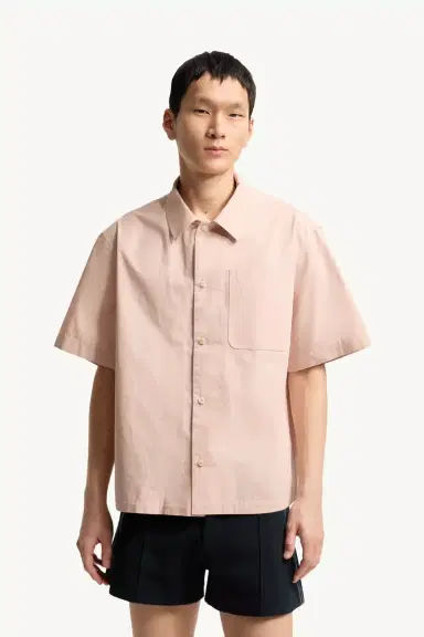 Moncler Cotton Poplin Short Sleeve Shirt | Thumbnail 5 Moncler Cotton Poplin Short Sleeve Shirt | Thumbnail 5