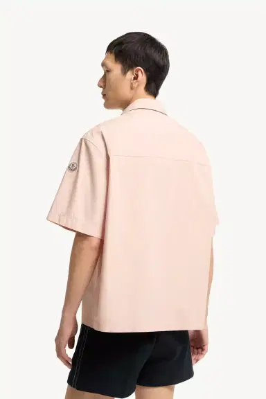 Moncler Cotton Poplin Short Sleeve Shirt | Thumbnail 6 Moncler Cotton Poplin Short Sleeve Shirt | Thumbnail 6