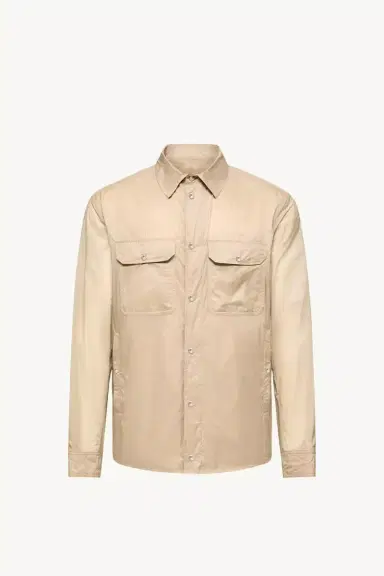 Moncler Logo Patch Long Sleeve Shirt Jacket | Thumbnail 2 Moncler Logo Patch Long Sleeve Shirt Jacket | Thumbnail 2