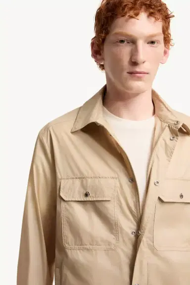 Moncler Logo Patch Long Sleeve Shirt Jacket | Thumbnail 8 Moncler Logo Patch Long Sleeve Shirt Jacket | Thumbnail 8