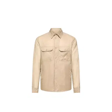 Moncler Logo Patch Long Sleeve Shirt Jacket | Thumbnail 1 Moncler Logo Patch Long Sleeve Shirt Jacket | Thumbnail 1