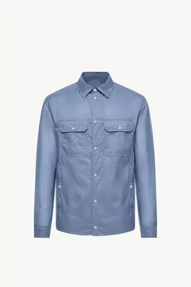 Moncler Logo Patch Long Sleeve Shirt Jacket | Thumbnail 2 Moncler Logo Patch Long Sleeve Shirt Jacket | Thumbnail 2