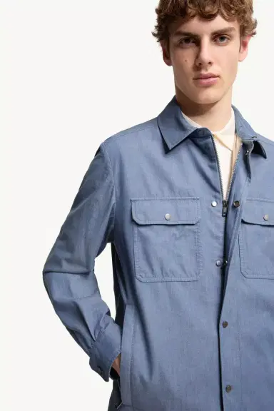 Moncler Denim Shirt Jacket | Thumbnail 7 Moncler Denim Shirt Jacket | Thumbnail 7
