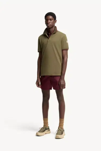 Moncler Double Collar Cotton Piquet Polo Shirt | Thumbnail 3 Moncler Double Collar Cotton Piquet Polo Shirt | Thumbnail 3