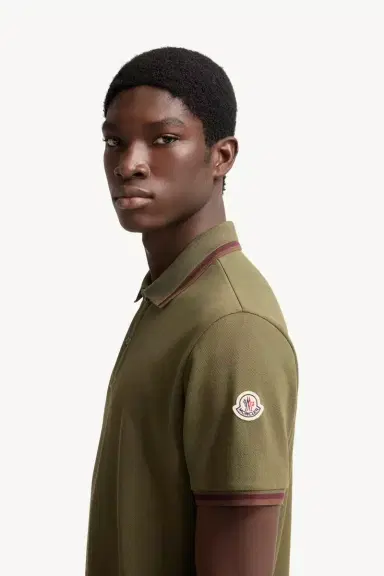 Moncler Double Collar Cotton Piquet Polo Shirt | Thumbnail 4 Moncler Double Collar Cotton Piquet Polo Shirt | Thumbnail 4
