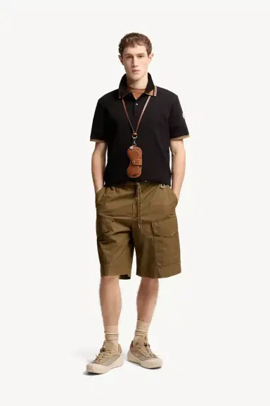 Moncler Double Collar Cotton Piquet Polo Shirt | Thumbnail 2 Moncler Double Collar Cotton Piquet Polo Shirt | Thumbnail 2