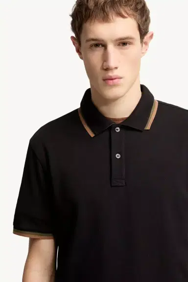Moncler Double Collar Cotton Piquet Polo Shirt | Thumbnail 6 Moncler Double Collar Cotton Piquet Polo Shirt | Thumbnail 6